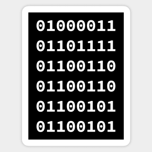 BINARY BREWS: COFFEE CODE Sticker